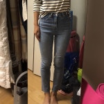 오늘도 플라이모델과 함께! 162/53 후기에 다 작은 편이라고 해서 사이즈 고민을 하다가 요즘 다이어트 중이라 일부REVIEW - (주)플라이모델
