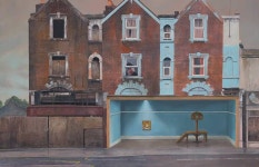 Painting of London Typical Buildings – Fubiz Media Painting of London Typical Buildings