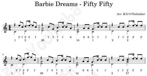풀스코어 - 디지털 악보 컨텐츠 플랫폼 [영화 바비OST] Barbie Dreams