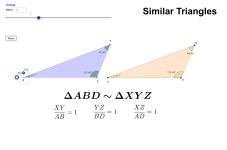 SSS Similarity Theorem – GeoGebra SSS Similarity Theorem