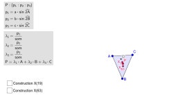 X(48) Crosspoint of X(1) and X(63) – GeoGebra X(48) Crosspoint of X(1) and X(63)