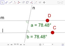 평행선의 성질을 알아볼까요? – GeoGebra 평행선의 성질을 알아볼까요?