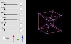 Tesseract rotations – GeoGebra Tesseract rotations