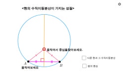원과 현의 수직이등분선 2 – GeoGebra 원과 현의 수직이등분선 2