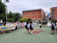 소통참여 > 거제미디어 > 보도자료 > 또래상담자와 함께하는 학교폭력예방 릴레이 캠페인 열어 | 거제시청