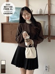 [1일9시까지9%할인]AB+ 베이직 크롭 라운드CD (향균,니트,가둘레) - 고고싱