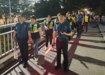 용인동부경찰서 동백지구대, 청소년 선도 및 보호를 위해 합동 안전활동(야간순찰) 실시