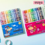 (랜덤발송) 126975/짱구,색연필,슬라이더색연필,캐릭터색연필,캐릭터문구 짱구는 못말려 빙글 색연필 12색(랜덤발송) 126975 - 글루미 캐릭터몰