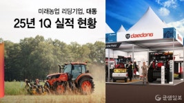 농기계 전문 기업 대동 , 영업이익 217억 원..  전년 동기 대비 87.7상승