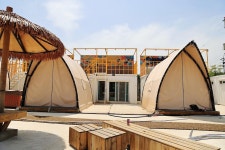 템플 온더 비치 고캠핑