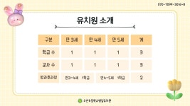 유치원 생활 < 병설유치원 | 소안초등학교 소안초등학교