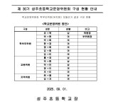 구성현황 < 학교운영위원회 | 성주초등학교 성주초등학교