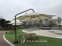 부산 해운대구, 무더위 대비 횡단보도 2곳에 그늘막 4개 설치