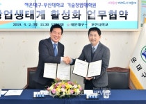 부산 해운대구, 부산대 기술창업대학원과 MOU 체결