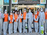 한솔동 주민자치회 코로나19 극복위해 방역실시 한솔동 주민자치회 코로나19 극복위해  방역실시