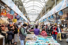 포항 죽도시장의 주말 표정