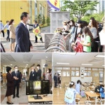 박상돈 천안시장, 초등학교 개학 첫 날 학생· 교직원 격려