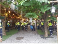 용진실업(주), 용인시 보정동 카페거리 대청소 봉사활동 펼쳐 눈길