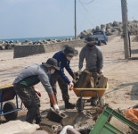 육군 50사단 영덕대대, 태풍으로 망가진 터전 속으로