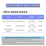 성주군청, 코로나 확진자 동선공개