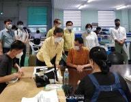 권덕철 보건복지부 장관, 아산시 장애인직업재활시설 방문
