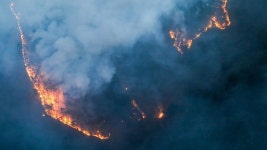 영덕 산불 … 밤샘 진화 돌입