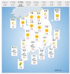 내일날씨 벌써 봄? 대구 낮최고 16도, 기온차가 20도