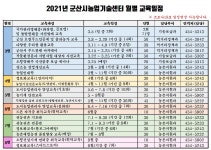 2021년 군산시농업기술센터 월별 교육일정 안내 게시글 보기 < 공지사항 < 소통마당 < 군산시 농업기술센터