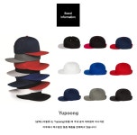 유풍(Yupoong) 5 PANEL FLAT BILL SNAPBACK (BLACK/RED) | GVG 스토어. 전 세계직배송.