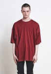 D.PRIQUE 디프리크 [D.PRIQUE] Oversized Denim Collar Shirt Red (d18so032)