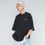 ROMANTIC CROWN 로맨틱크라운 [ROMANTIC CROWN] Shirt Tail T Shirts_Black