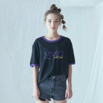 ANOTHER FRAME 어나더프레임 [ANOTHER FRAME] VIVID RINGER T-SHIRT (BLACK)