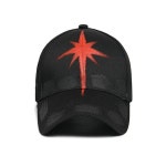 YAN13 얀13 [YAN13] CROSS CUSTOM BALL CAP_BLACK&RED