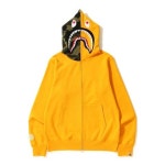 베이프(BAPE) SHARK FULL ZIP HOODIE (YELLOW) | GVG 스토어. 전 세계직배송.