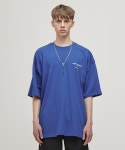 드러그위드아웃사이드이펙트(DRUG WITHOUT SIDE EFFECT) DWS COMPANY BT LOGO T-SHIRT(BLUE) | GVG 스토어. 전 세계직배송.