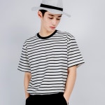오버더원(Over The One) N155 스트라이프 심플반팔T | GVG 스토어