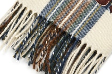 모어댄엑스(MORE THAN X) BANDCUT CHECK MUFFLER IVORY | GVG 스토어. 전 세계직배송.