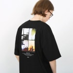 TENBLADE 포 픽쳐 프레임 티셔츠-블랙 | GVG K-POP, K-FASHION STORE. Direct Worldwide Shipping.