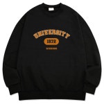 후딩스(WHO.DINGS) 레귤러핏 1972 맨투맨 블랙 | GVG 스토어. 전 세계직배송.