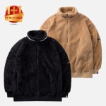 아이템 GHOSTREPUBLIC 자수 패치 오버핏 양털 집업 GHZ-253 1+1 패키지 | GVG