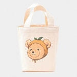 아일랜드 프로젝트(ISLAND PROJECT) MANDARIN BEAR MINI TOTE BAG - IVORY | GVG 스토어. 전 세계직배송.