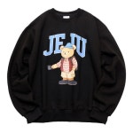 아일랜드 프로젝트(ISLAND PROJECT) CAMPING BEAR SWEATSHIRT - BLACK | GVG 스토어. 전 세계직배송.