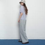 에이본(The-Abon) 우먼 린넨 바이오 워싱 와이드 팬츠 소라 | GVG 스토어. 전 세계직배송.