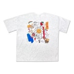 더블제이디(DBJD) DOUBLE JD 낙서 반팔 티셔츠 라이트 그레이 | GVG 스토어. 전 세계직배송.