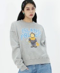 아일랜드 프로젝트(ISLAND PROJECT) DIVER BEAR SWEATSHIRT - GRAY | GVG 스토어. 전 세계직배송.