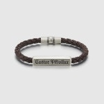 마르스마크(MARSMARK) (브라운5MM)CUSTOM LETTERING LEATHER BRACELET | GVG 스토어. 전 세계직배송.