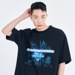 살롱드키(Salon de Kii) SDKII BLOOMING NEON GRAPHIC X-LARGE FIT HALF SLEEVE T-SHIRTS BLACK | GVG 스토어. 전 세계직배송.