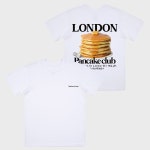 비치스앤크림(BEACHES & CREAM) LONDON PANCAKE CLUB SHORT SLEEVES-WHITE | GVG 스토어. 전 세계직배송.