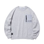 인터크루(intercrew) 23FW 기모 본딩 리버스 포켓 맨투맨 M그레이 ITX4XM05AMG | GVG 스토어. 전 세계직배송.