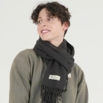 The-Abon 유니섹스 클래식 솔리드 머플러 차콜 | GVG STORE ストア 韓国服通販 コンビニ決済 ペイペイ、ラインペイ決済可能